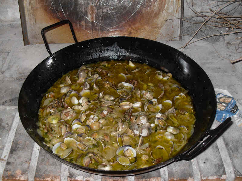 Receta de almejas a la marinera