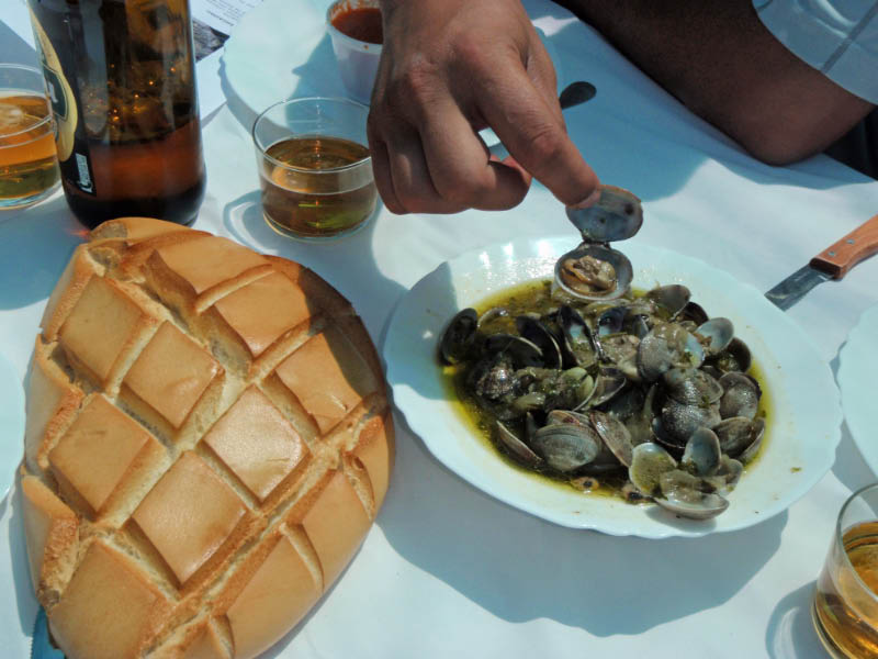 Receta de almejas a la marinera