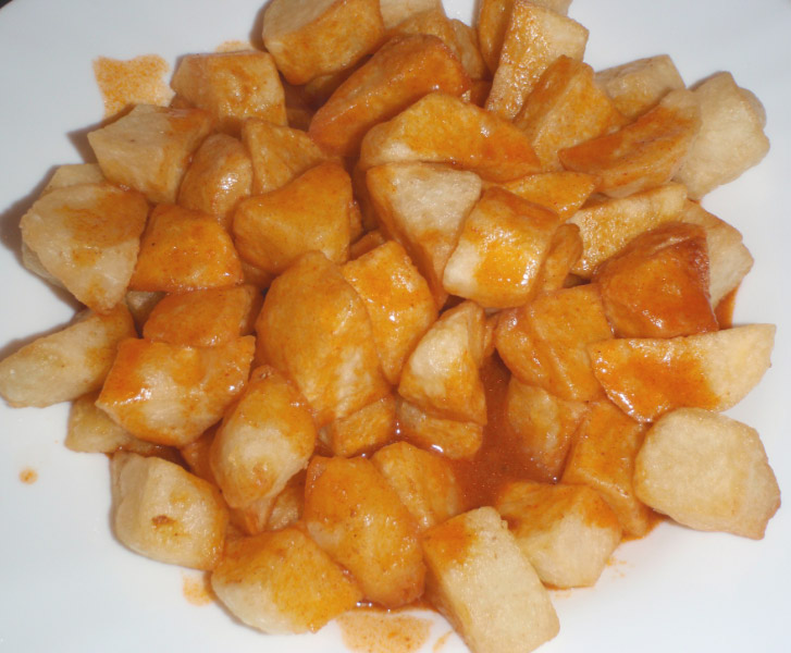 Receta de patatas bravas