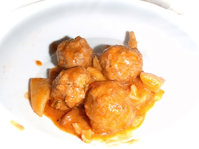 Receta de albóndigas con sepia