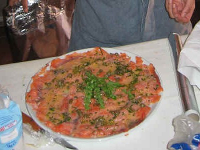 Receta de carpaccio de salmón