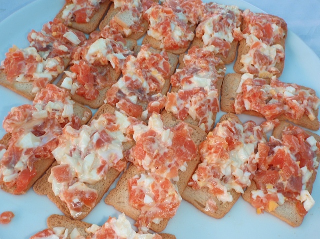 Receta de canapé de ahumados