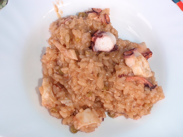 Receta de arroz con pulpo