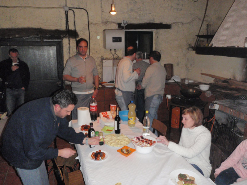 Preparando la cena