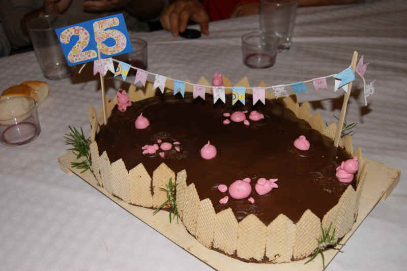 Y la tarta espectacular