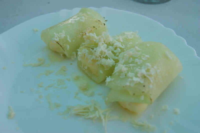 Receta de canelones de verano