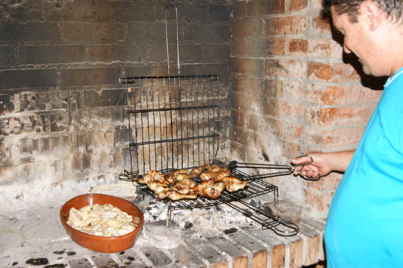 Alitas marinadas a la brasa