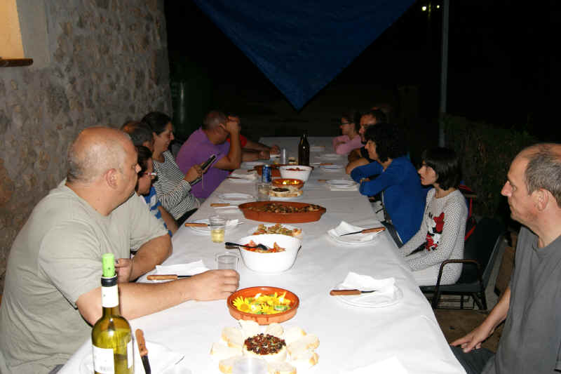 Esperando de la cena