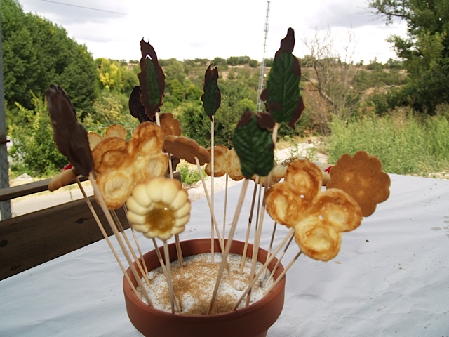 Receta de hojas de menta con chocolate (hojas 