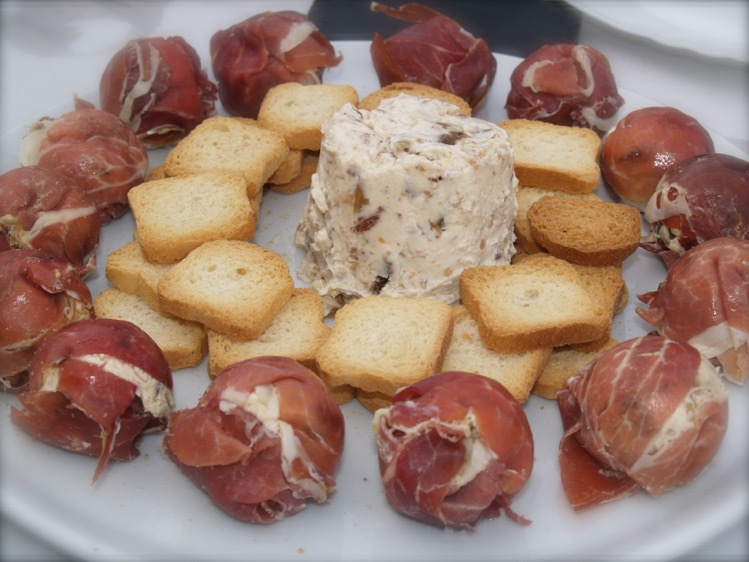 Receta de bombones de jamón serrano