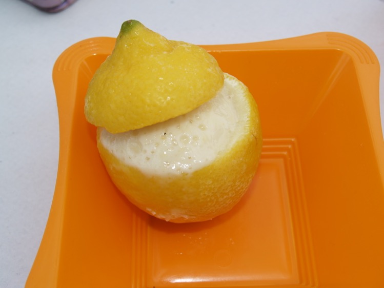 Receta de limones helados