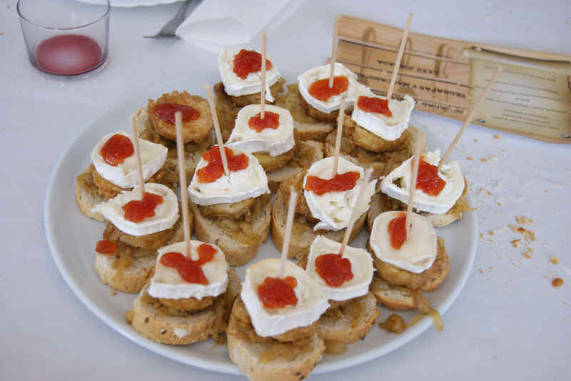 Receta de pincho de calabacín y queso de cabra