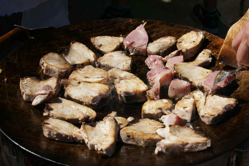 Receta de Bonito a la plancha con guarnición