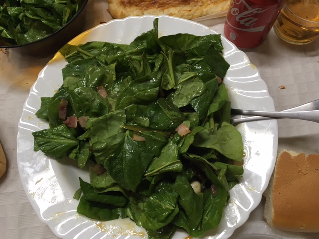 Receta de Ensalada de espinacas con salsa de miel y mostaza