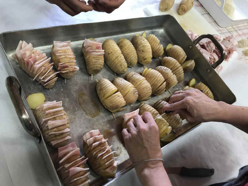 Patatas al estilo Hasselback