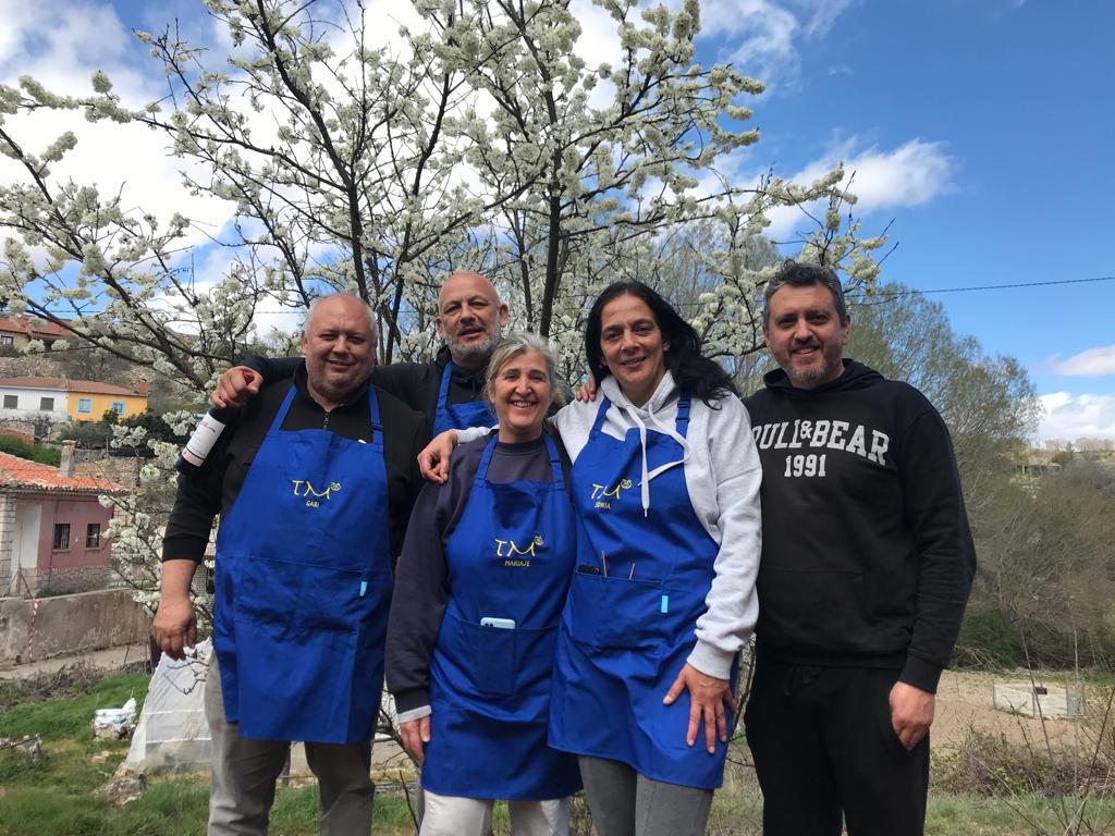 Los cocineros posando